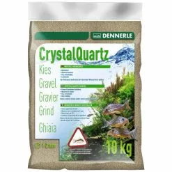 DENNERLE Bodengrund »Kristall-Quarzkies«, 10 Kg, Natur Weiss