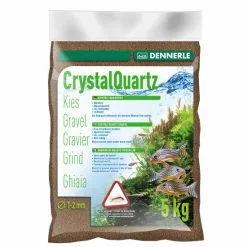 DENNERLE Bodengrund »Kristall-Quarzkies«, 5 Kg, Dunkelbraun