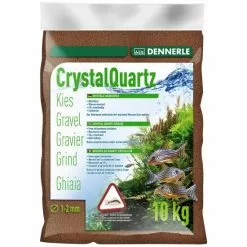 DENNERLE Bodengrund »Kristall-Quarzkies«, 10 Kg, Rehbraun