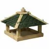 DOBAR Futterhaus, Für Wildvögel, Kiefernholz/Bitumen, Natur/grün -Günstiges Tierbedarf Geschäft unnamed file 4705