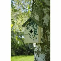 DOBAR Nistkasten, Für Wildvögel, Kiefernholz, Natur/grün -Günstiges Tierbedarf Geschäft unnamed file 4759