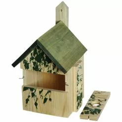 DOBAR Nistkasten, Für Wildvögel, Kiefernholz, Natur/grün -Günstiges Tierbedarf Geschäft unnamed file 4761