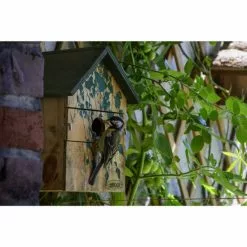 DOBAR Nistkasten, Für Wildvögel, Kiefernholz, Natur/grün -Günstiges Tierbedarf Geschäft unnamed file 4763