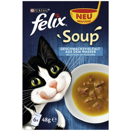FELIX Katzen Nassfutter »Soup«, 8 Stück à 2300 G 3 FELIX Katzen Nassfutter »Soup«, 8 Stück à 2300 G