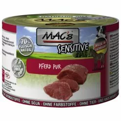 MAC'S Hunde-Nassfutter, Ross, 6 Dosen