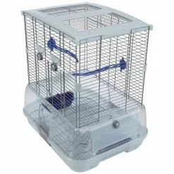 Vogelkäfig, BxHxT: 45,7 X 50,8 X 35,6 Cm, Weiß/blau -Günstiges Tierbedarf Geschäft unnamed file 479