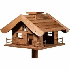 DOBAR Vogelfutterhaus, Holz, Braun, Für Wildvögel -Günstiges Tierbedarf Geschäft unnamed file 4790