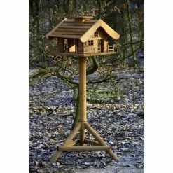 DOBAR Vogelfutterhaus, Holz, Braun, Für Wildvögel -Günstiges Tierbedarf Geschäft unnamed file 4791