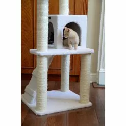 ARMARKAT Kratzbaum »Xenia«, Elfenbeinfarben, Höhe: 135 Cm -Günstiges Tierbedarf Geschäft unnamed file 4798