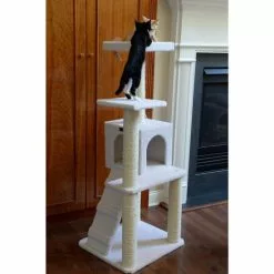 ARMARKAT Kratzbaum »Xenia«, Elfenbeinfarben, Höhe: 135 Cm -Günstiges Tierbedarf Geschäft unnamed file 4801