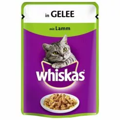 WHISKAS Katzen Nassfutter »in Gelee«, 24 Beutel à 100 G