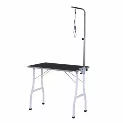 PawHut Trimmtisch, Schwarz, BxHxL: 76 X 91,5 X 91,5 Cm