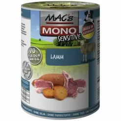 MAC'S Hunde-Nassfutter »Mono«, Lamm, 6 Dosen