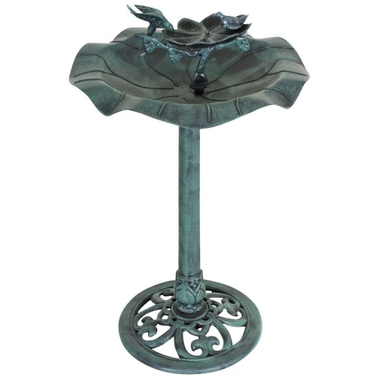 Vogeltränke, Kunststoff, Grün 3 Vogeltränke, Kunststoff, Grün – Bild 2