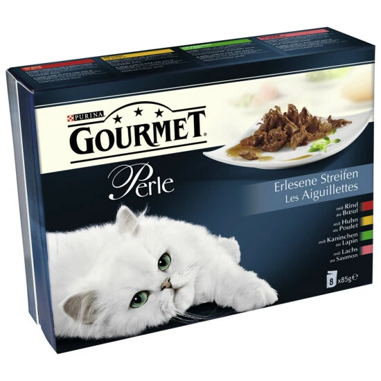 PURINA Katzen Nassfutter »Gourmet Perle - Erlesene Streifen«, 10 Beutel à 6800 G 3 PURINA Katzen Nassfutter »Gourmet Perle - Erlesene Streifen«, 10 Beutel à 6800 G