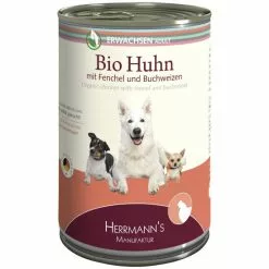 HERMANNS MANUFAKTUR Hunde Nassfutter, 12 Dosen à 400 G