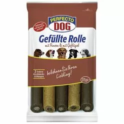PERFECTO DOG Hundesnack »Gefüllte Rolle«, Geflügel/Pansen, 275 G