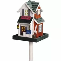 DOBAR Vogelfutterhaus »Restaurant«, Für Wildvögel, Kiefernholz, Bunt