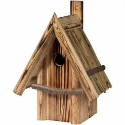 DOBAR Nistkasten Mit Schilfrohr-Spitzdach
