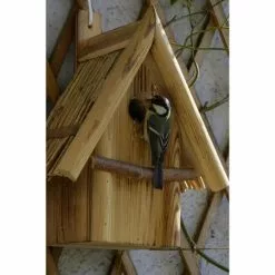 DOBAR Nistkasten Mit Schilfrohr-Spitzdach -Günstiges Tierbedarf Geschäft unnamed file 4962