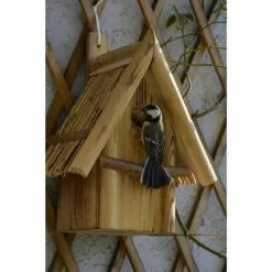 DOBAR Nistkasten Mit Schilfrohr-Spitzdach -Günstiges Tierbedarf Geschäft unnamed file 4963