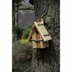 DOBAR Nistkasten Mit Schilfrohr-Spitzdach -Günstiges Tierbedarf Geschäft unnamed file 4964