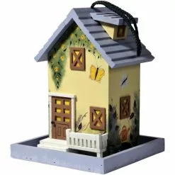 DOBAR Vogelfutterhaus »Sommer«, Für Wildvögel, Kiefernholz, Bunt/gelb