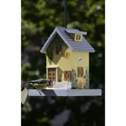 DOBAR Vogelfutterhaus »Sommer«, Für Wildvögel, Kiefernholz, Bunt/gelb -Günstiges Tierbedarf Geschäft unnamed file 4982