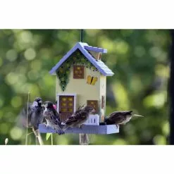 DOBAR Vogelfutterhaus »Sommer«, Für Wildvögel, Kiefernholz, Bunt/gelb -Günstiges Tierbedarf Geschäft unnamed file 4984