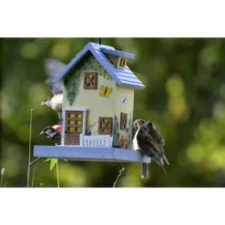 DOBAR Vogelfutterhaus »Sommer«, Für Wildvögel, Kiefernholz, Bunt/gelb -Günstiges Tierbedarf Geschäft unnamed file 4985