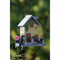 DOBAR Vogelfutterhaus »Sommer«, Für Wildvögel, Kiefernholz, Bunt/gelb -Günstiges Tierbedarf Geschäft unnamed file 4987