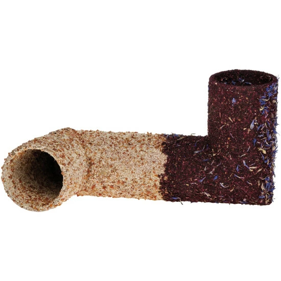 HUGRO Spielzeug, Doppelte Eckrolle, Natur, Für Nager 3 HUGRO Spielzeug, Doppelte Eckrolle, Natur, Für Nager