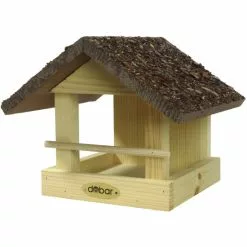 DOBAR Vogelhaus, BxHxT: 22,5 X 18 X 20 Cm, Holz, Natur