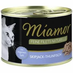 MIAMOR Katzen Nassfutter »Feine Filets Naturelle«, 12 Dosen à 156 G