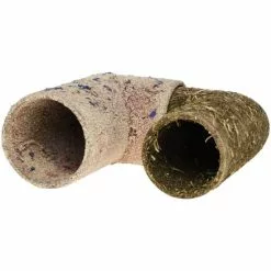 HUGRO Spielzeug, Doppelte Eckrolle, Natur, Für Nager