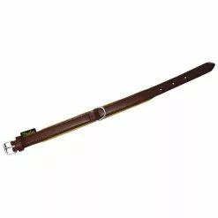 Hundehalsband, Größe: 55 Cm, Rindsleder, Natur/braun -Günstiges Tierbedarf Geschäft unnamed file 5114