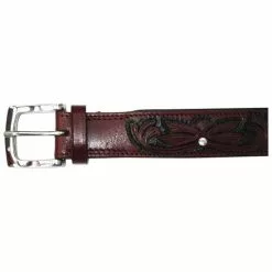 Hundehalsband, Größe: 60 Cm, Rindsleder, Bordeauxrot -Günstiges Tierbedarf Geschäft unnamed file 5139