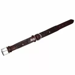 Hundehalsband, Größe: 60 Cm, Rindsleder, Bordeauxrot -Günstiges Tierbedarf Geschäft unnamed file 5141