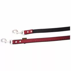 Hundeleine »Modern Art«, Größe: 200 Cm, Leder, Rot/schwarz -Günstiges Tierbedarf Geschäft unnamed file 5148