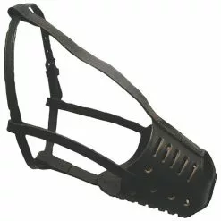 Maulkorb Für Hunde, Größe: 8, Rindsleder, Schwarz