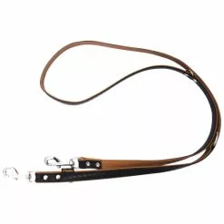 Hundeleine »Modern Art«, Größe: 200 Cm, Leder, Schwarz/cognacfarben