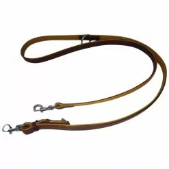 Hundeleine, Größe: Verstellbar, Rindsleder, Natur/braun -Günstiges Tierbedarf Geschäft unnamed file 5246