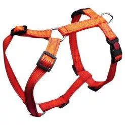 Hunde-Geschirr, Größe: Verstellbar, Nylon, Orange