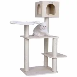 Kratzbaum »Linn«, Holzfarben, Höhe: 128 Cm