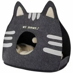 Katzenhaus, Grau/schwarz