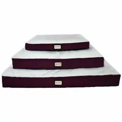 Hundematte, Dunkelrot/elfenbeinfarben -Günstiges Tierbedarf Geschäft unnamed file 5539