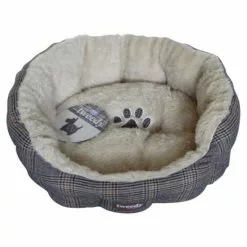 Heimtierbett, Grau/beige