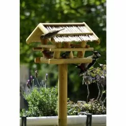 DOBAR Vogelhaus, Für Wildvögel, Kiefernholz/Bitumen, Natur -Günstiges Tierbedarf Geschäft unnamed file 5679