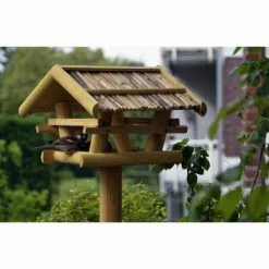 DOBAR Vogelhaus, Für Wildvögel, Kiefernholz/Bitumen, Natur -Günstiges Tierbedarf Geschäft unnamed file 5682