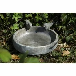 DOBAR Vogeltränke »Pool-Oase«, Für Vögel, Keramik, Grau -Günstiges Tierbedarf Geschäft unnamed file 5700